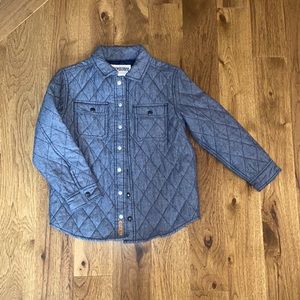 Little Boys Gymboree quilted spring coat. Blue 7/8